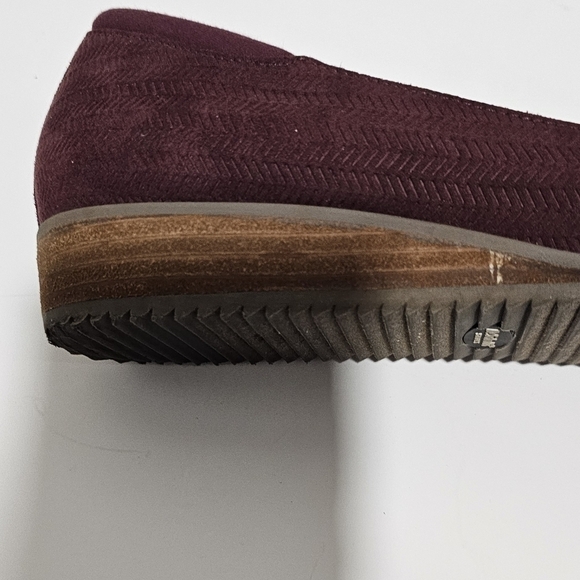 Dr. Scholl's Wedge Slip On Size 7 1/2 Burgundy Wine memory foam - Picture 4 of 9